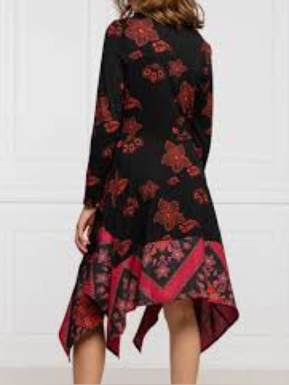 DESIGUAL CHICAGO ASYMMETRICAL KERCHIEF DRESS. NWOT! - Picture 2 of 12